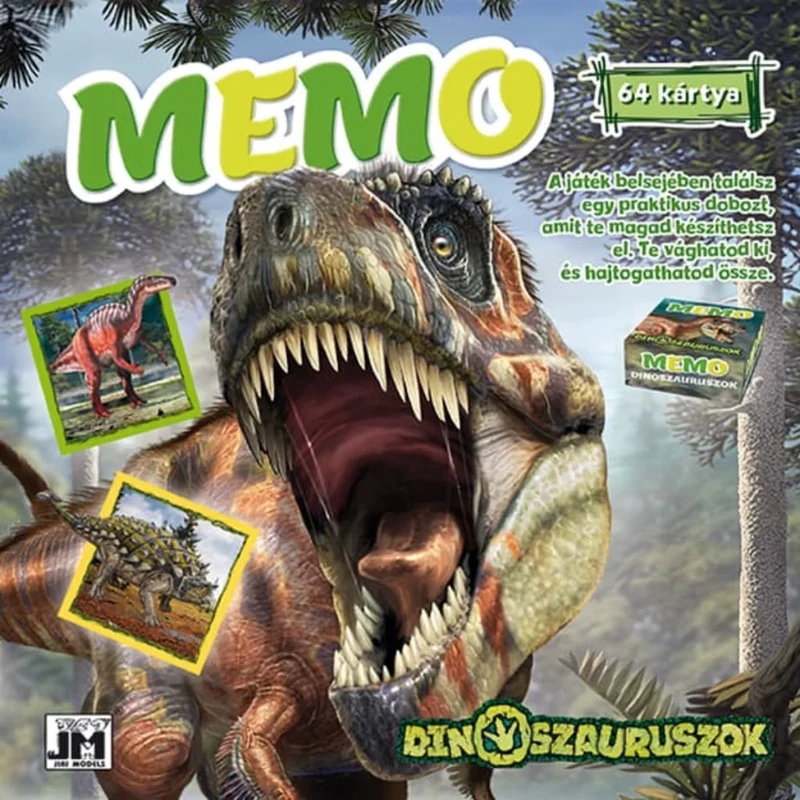 Memóriajáték füzetben Dinoszauruszok Jiri Models