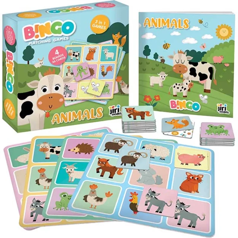 Bingo Háziállatok társasjáték Jiri Models