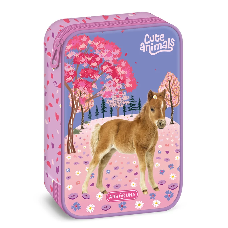 Ars Una Cuki Állatok Cute Animals - Horse lovas többszintes tolltartó