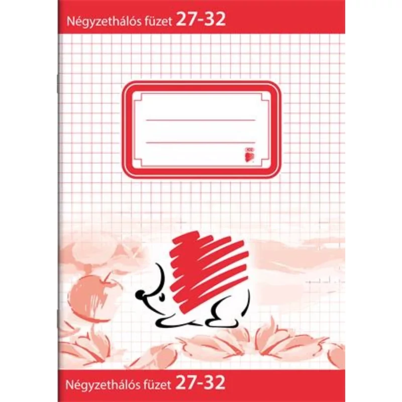 27-32 Füzet tűzött ICO Süni A/5 kockás négyzetrácsos