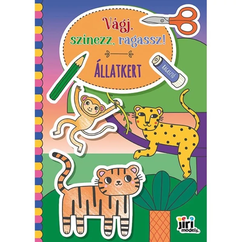 Vágj, színezz, ragassz! Állatkert Jiri Models