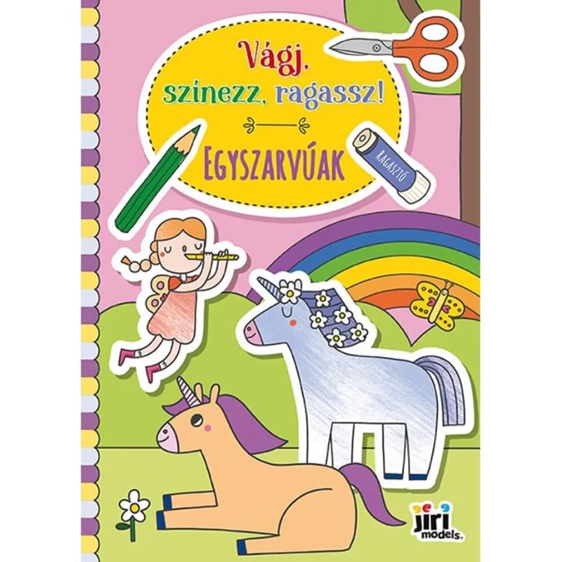 Vágj, színezz, ragassz! Egyszarvúak Jiri Models