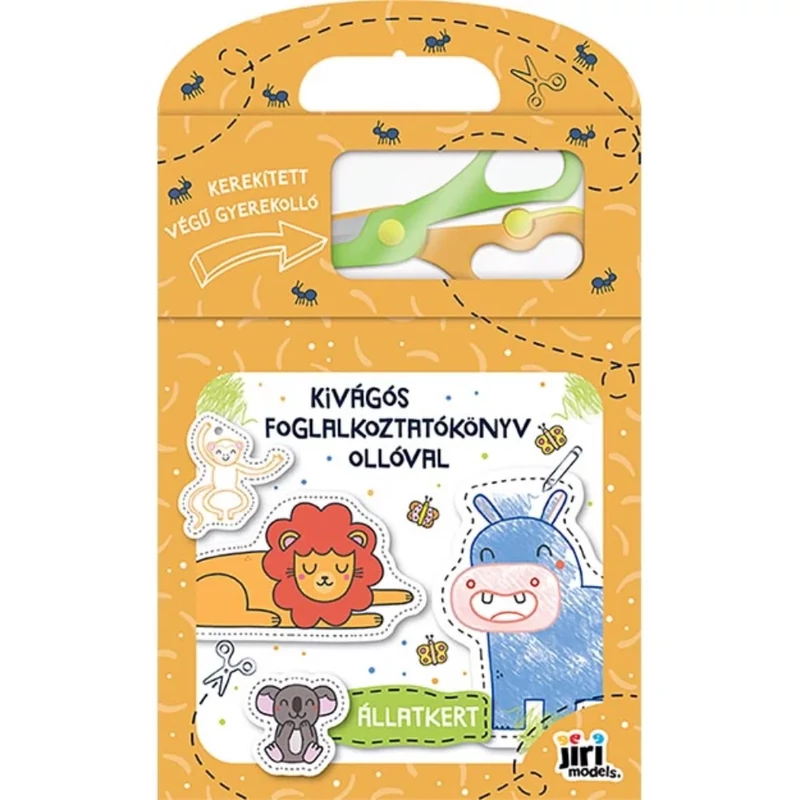 Kivágós foglalkoztatókönyv ollóval Állatkert Jiri Models