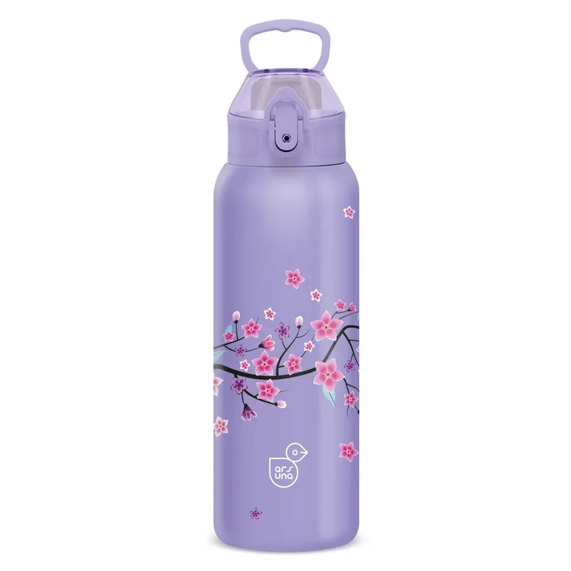 Ars Una duplafalú fémkulacs 3D 700 ml Snow Flower Purple