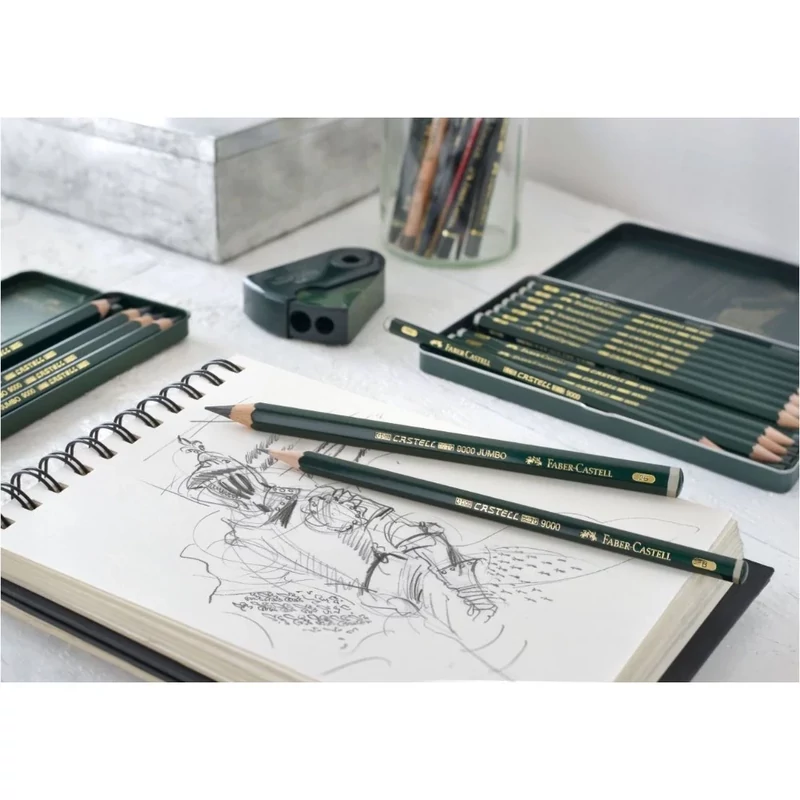 Grafitceruza készlet fémdobozos Art 12 db Faber-Castell 9000