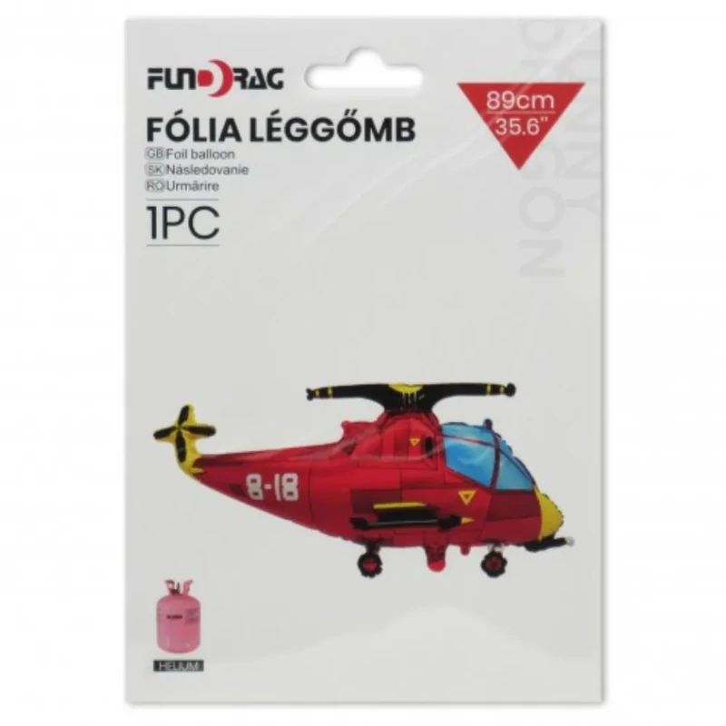 Fólia lufi helikopter 89 cm 655868