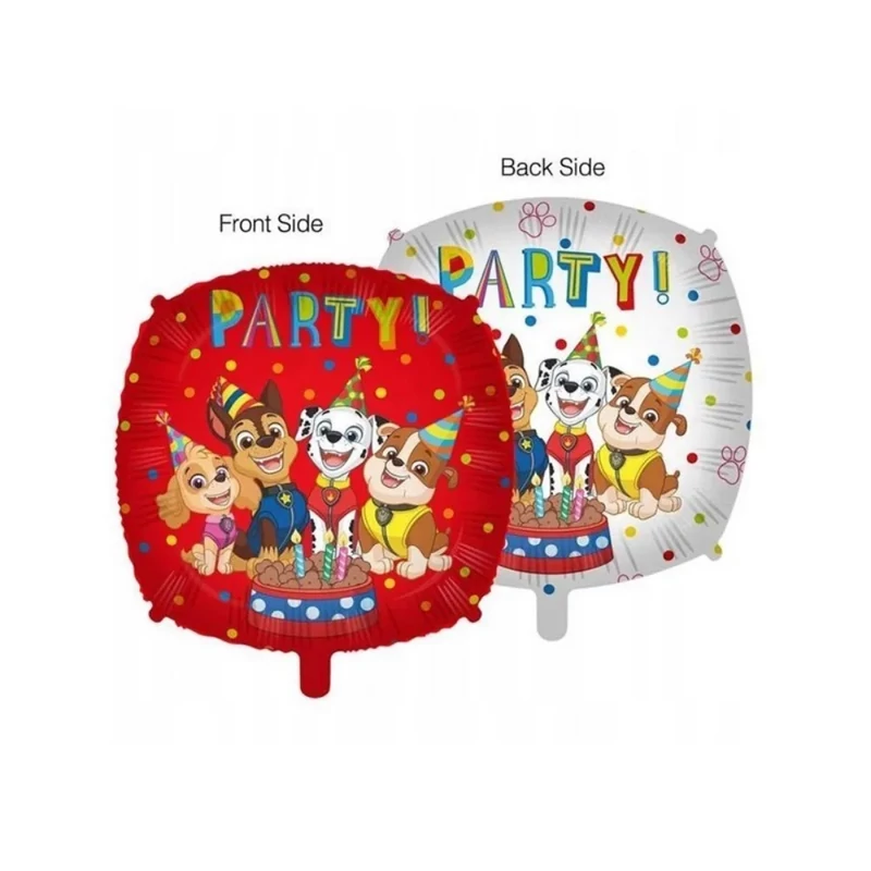 45 cm-es Mancs Őrjárat - Paw Patrol Kutya Party Dupla Oldalú Fólia Lufi