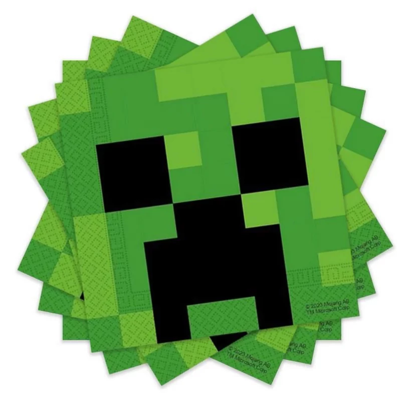 Minecraft Parti Szalvéta - 33 cm x 33 cm 20 db-os