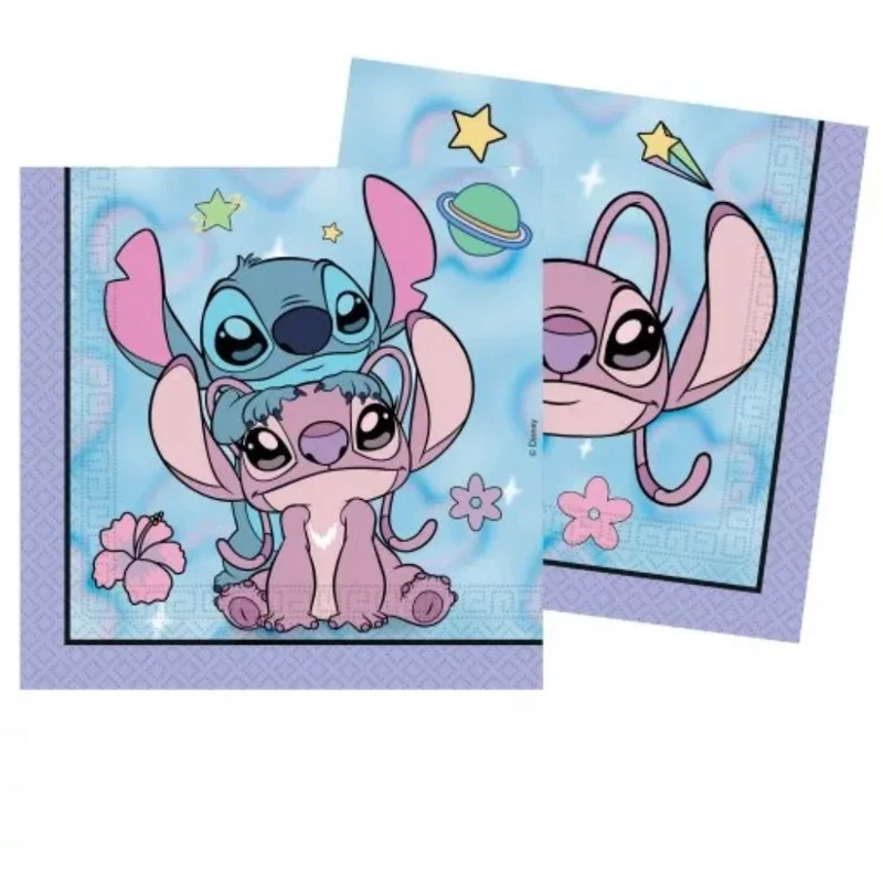 Disney Stitch - Angel Cute Parti Szalvéta - 33 cm x 33 cm 20 db-os