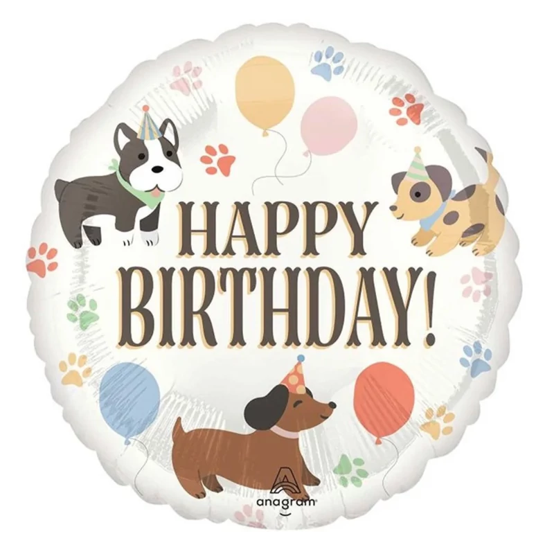 45 cm-es Happy Birthday Pawsome Party Szülinapi Fólia Lufi