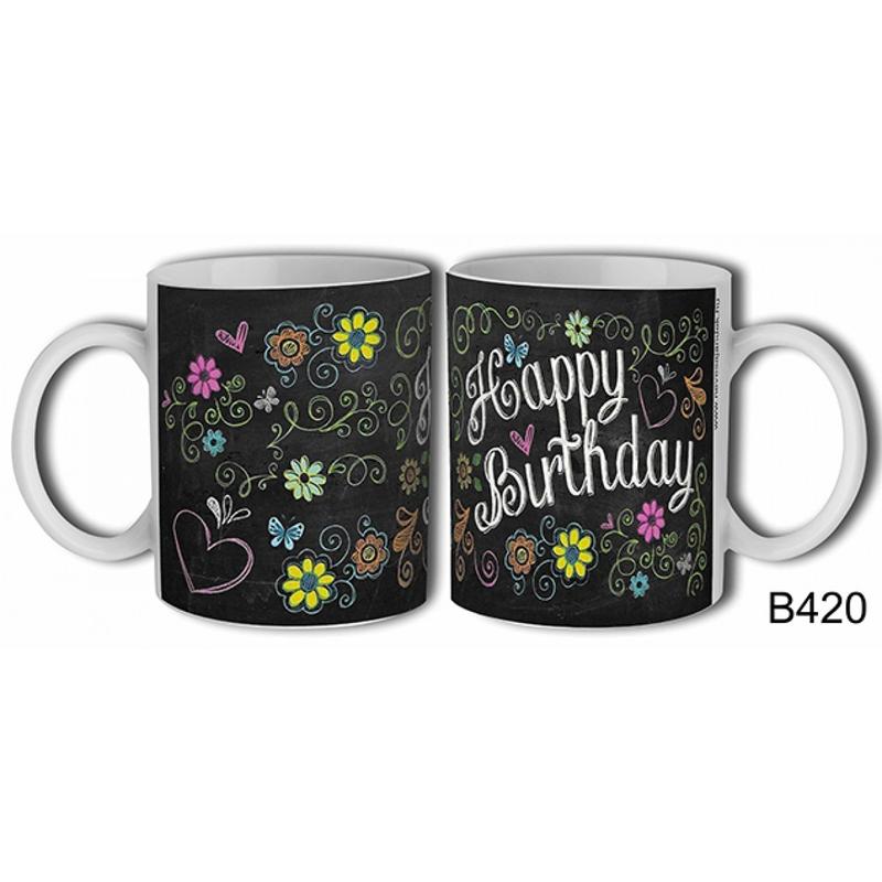 Bögre 3 dl - Happy Birthday – Születésnapi bögre – Születésnapi ajándék B420
