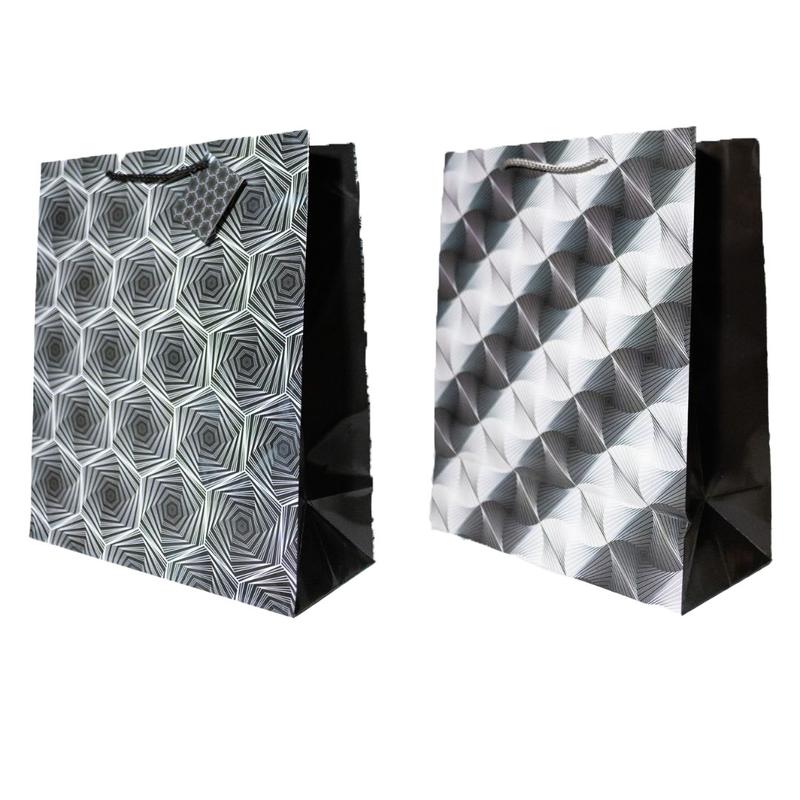 Dísztasak geometriai 32x16x12cm BR761653