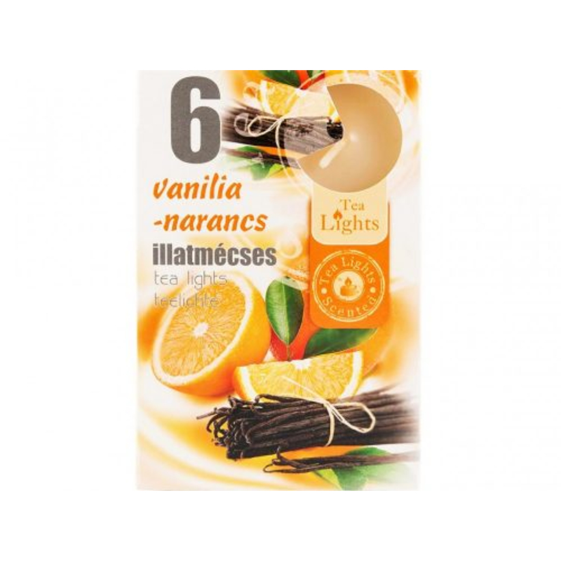 Illatmécses vanília-narancs 6 db-os