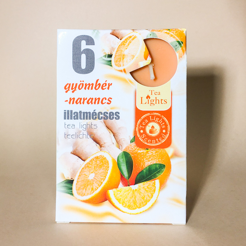 Illatmécses gyömbér-narancs 6 db-os