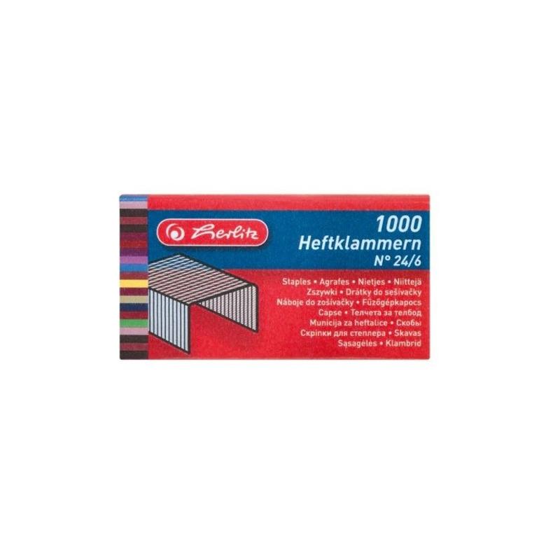 Herlitz tűzőgépkapocs 1000 db 24/6