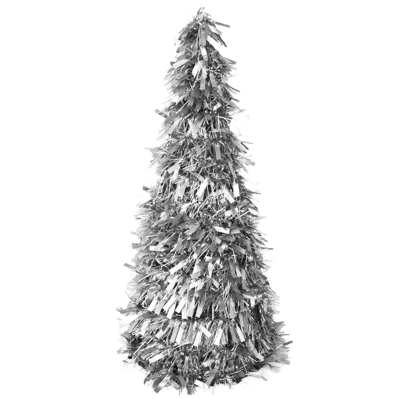 Boás karácsonyfa 48 cm ezüst