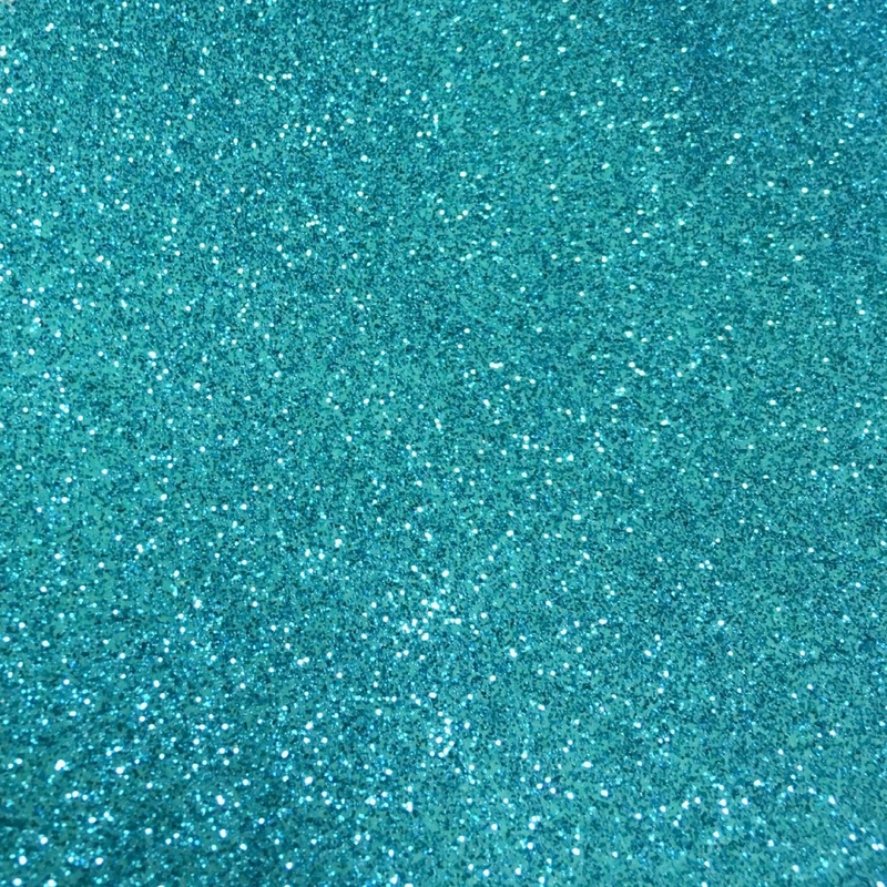 Öntapadós dekorgumi glitteres világos türkízkék 20x30 cm