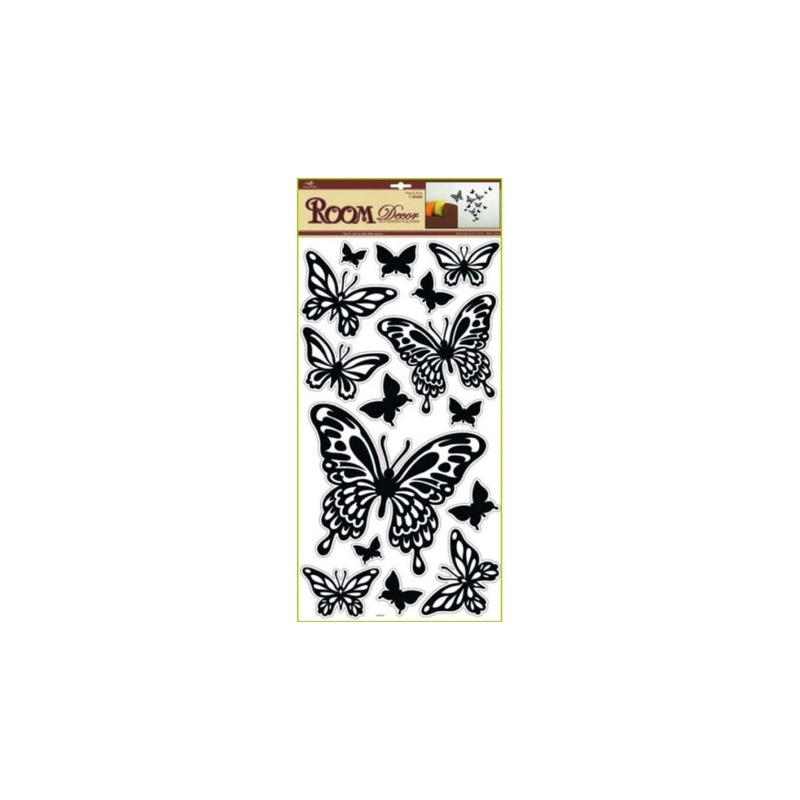 Falmatrica - Fekete pillangók 69 x 32 cm