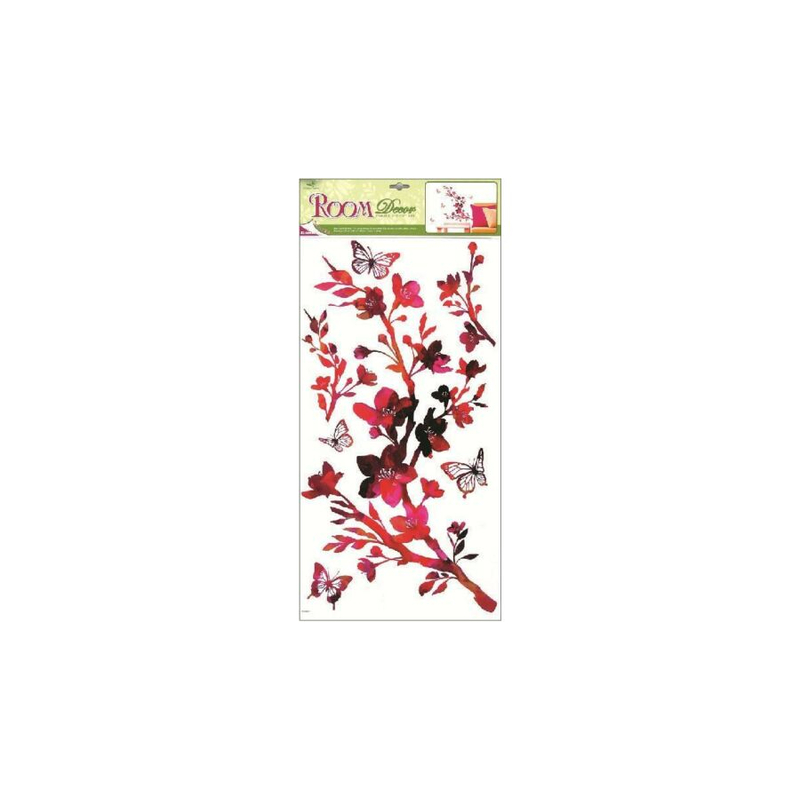 Falmatrica - Rubint színű cseresznyefavirággal sakura 69 x 32 cm