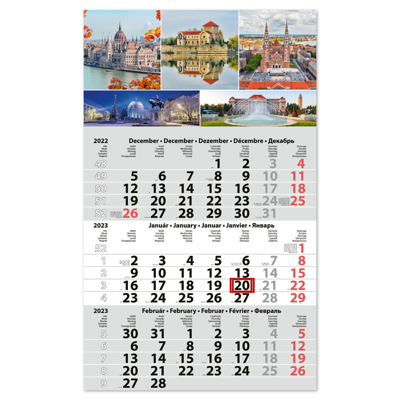 Dayliner speditőr naptár Magyarország 2023