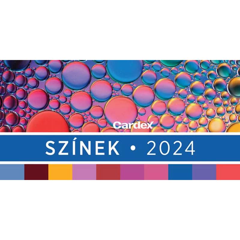 Asztali naptár Színek Cardex 2024