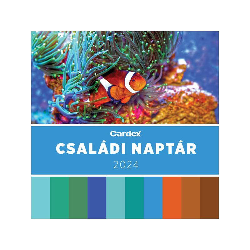 Falinaptár Családi naptár - Színes Cardex 2024