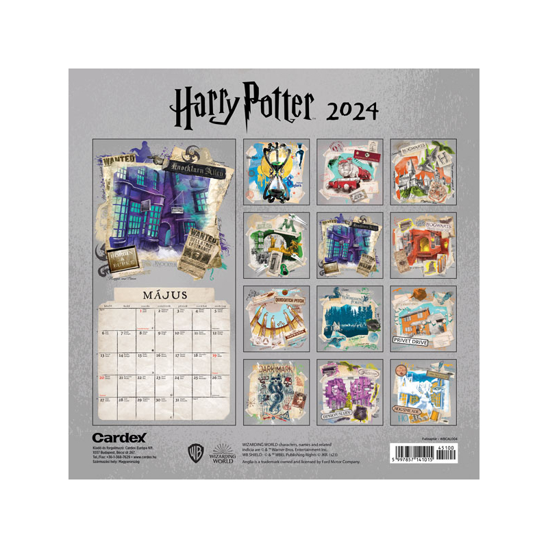 Falinaptár Harry Potter Cardex 2024