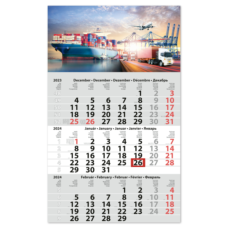 Dayliner speditőr naptár Logisztika 2024