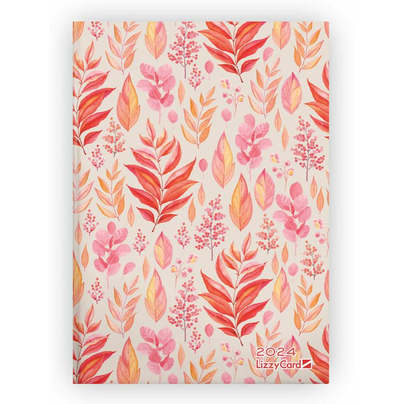 Lizzy Calendar Heti Tervező B6 design Leaves 2024