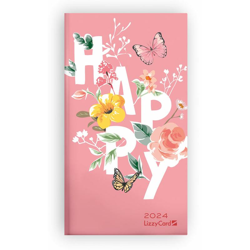 Lizzy Calendar Zsebnaptár design Happy 2024