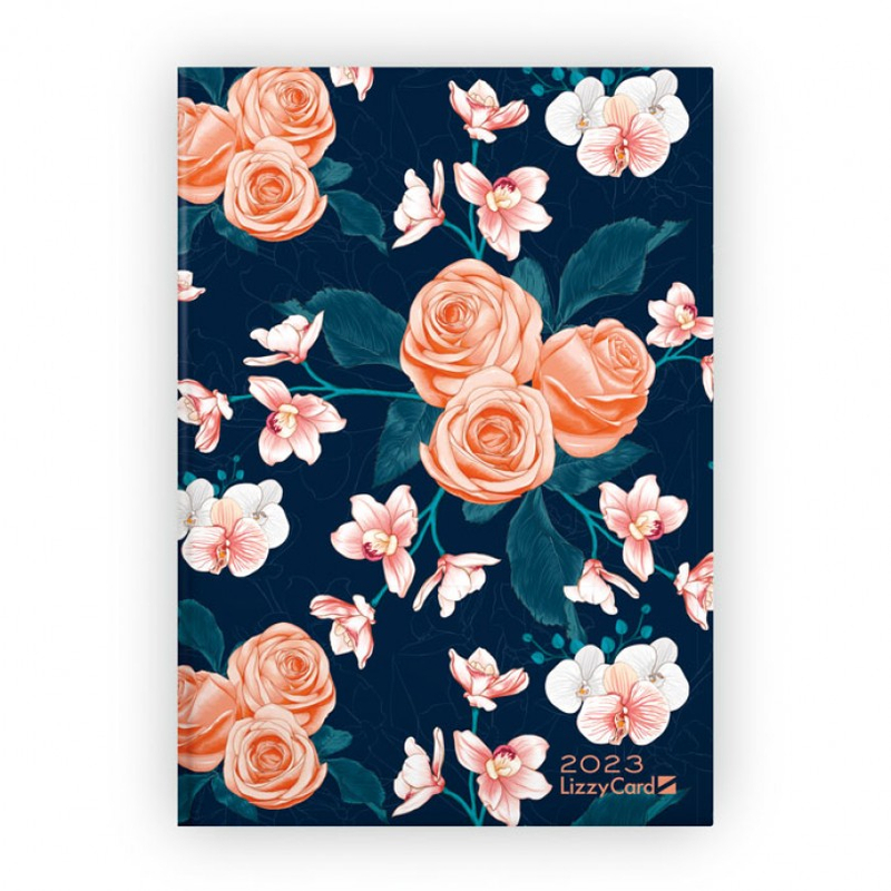 Lizzy Calendar Napi Tervező B6 design Roses 2023