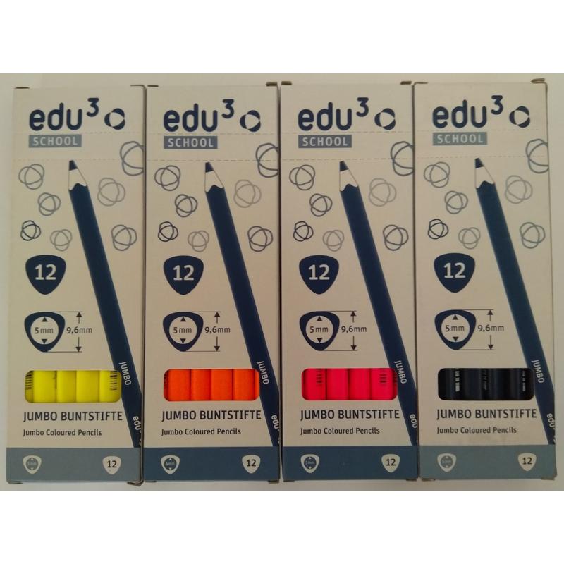 Színes ceruza háromszög vastag neon színek EDU3
