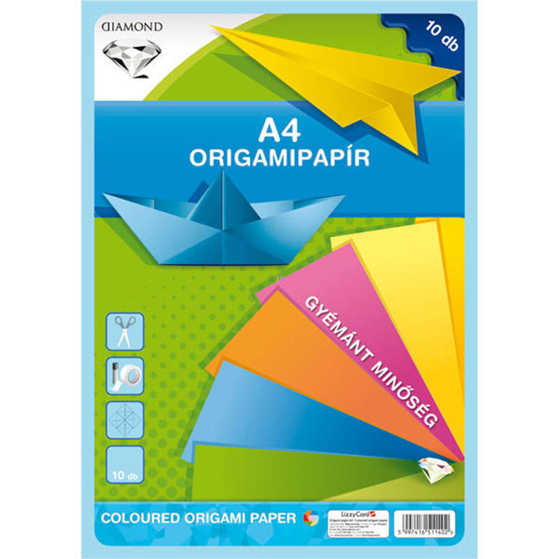 Origami papír A4 gyémánt