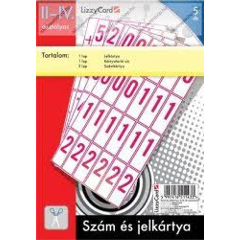 Szám és jelkártya 1-4 osztály