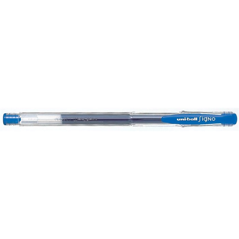 Zselés toll 0,3 mm kék kupakos UNI UM-100 Signo Micro