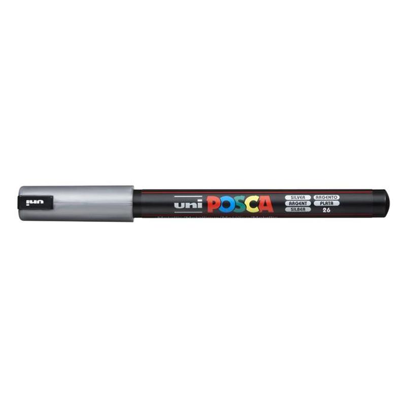 Dekormarker UNI Posca PC-1MR ezüst 0,7-1mm