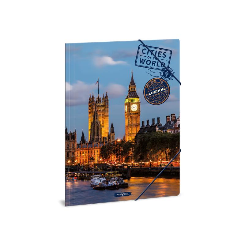 Gumis mappa dosszié A/4 Ars Una Cities London