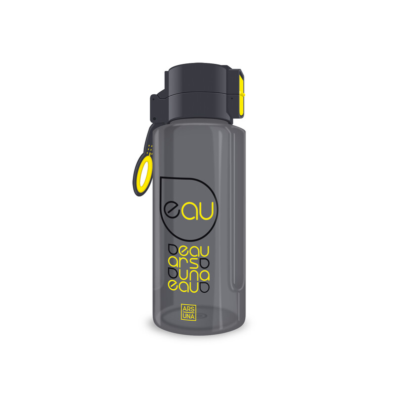 Ars Una BPA-mentes kulacs - 650 ml - szürke-sárga átlátszó