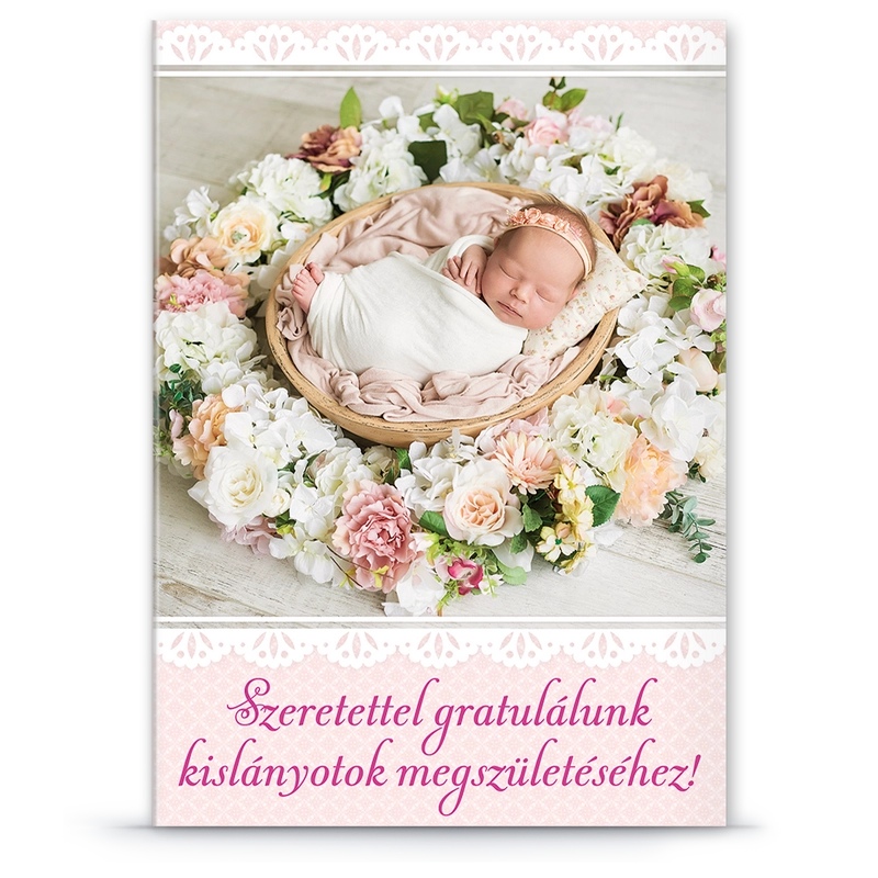 Ars Una alkalmi extra borítékos képeslap - F kislány baba megszületése alkalmából