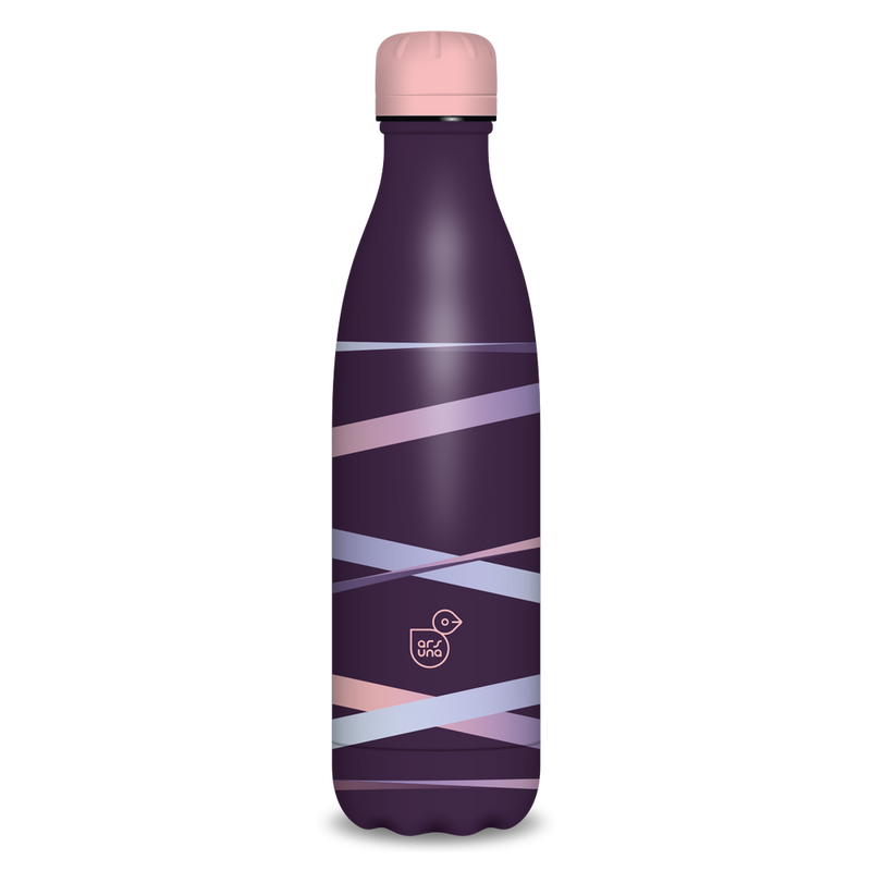 Ars Una duplafalú fémkulacs-500 ml - Ribbon-purple