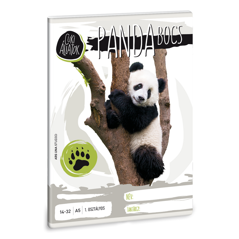 Ars Una Cuki Állatok - Panda - A/5 1. oszt. füzet 14-32