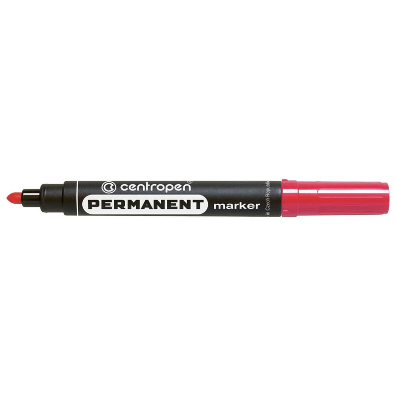 Centropen permanens marker vastag kerek piros 8566