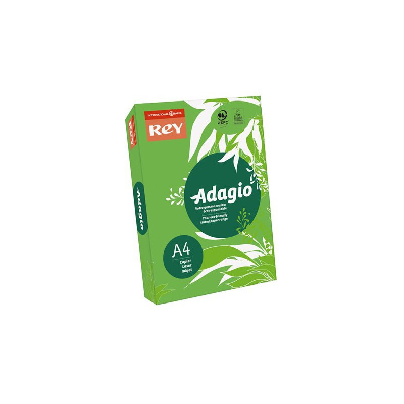 Másolópapír színes A4 80g 500 lap REY Adagio intenzív zöld