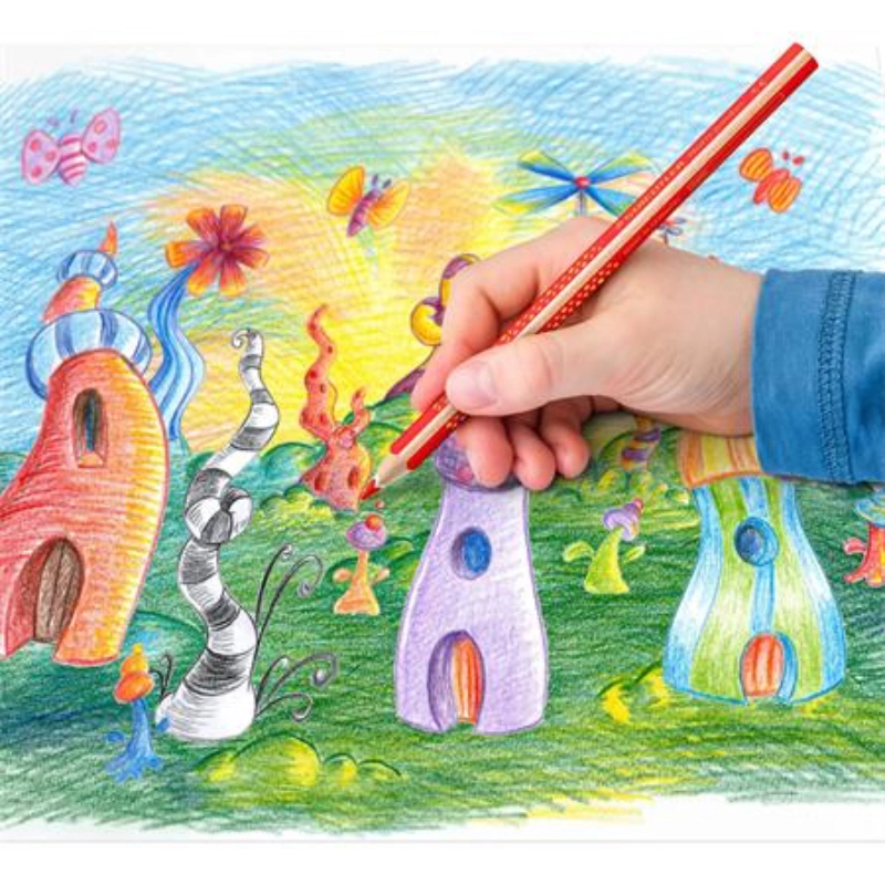 Színes vastag ceruza készlet 12 szín hegyezővel STAEDTLER "Noris Jumbo 128"