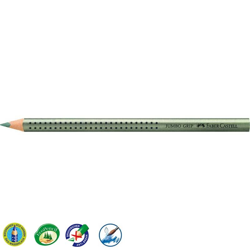 Színes ceruza Faber-Castell Jumbo Grip 2001 metál zöld