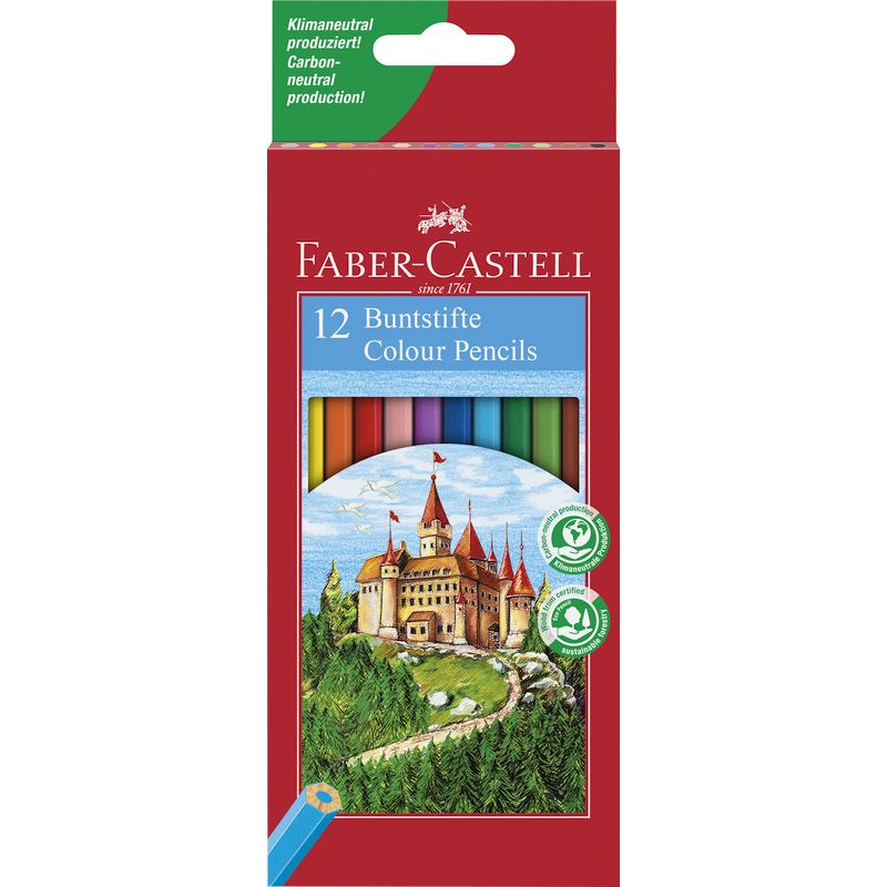 Színes ceruza Faber-Castell Classic lovag mintás (kastélyos) 12 db