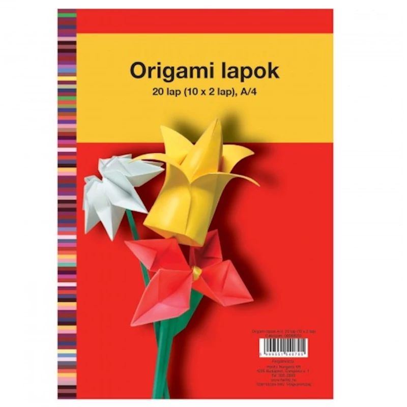 Origami lapok 20 ív A4 10 szín Herlitz