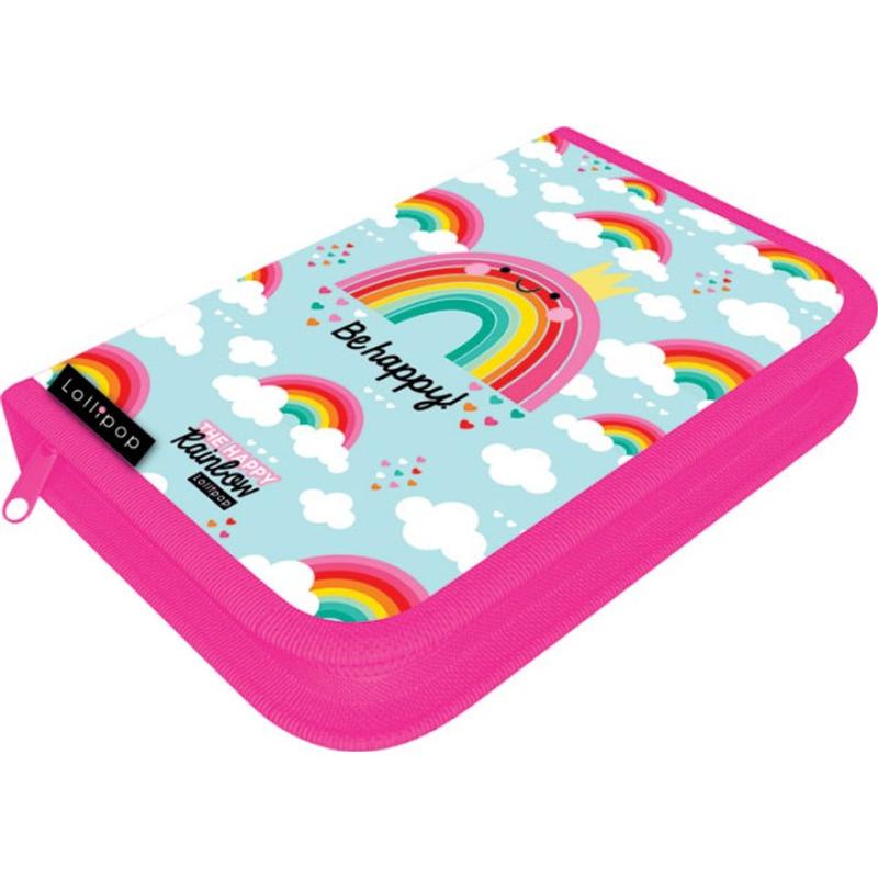 Lizzy Card varrott textil tolltartó klapnis Lollipop Happy Rainbow