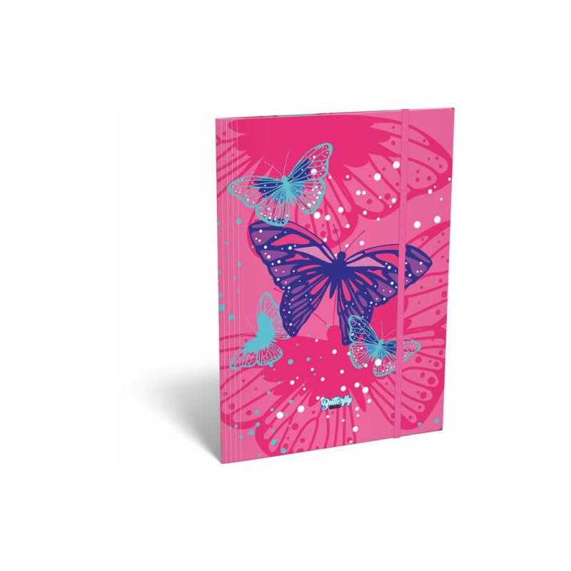 Gumis mappa A/4 Lollipop Butterfly Pink 22959