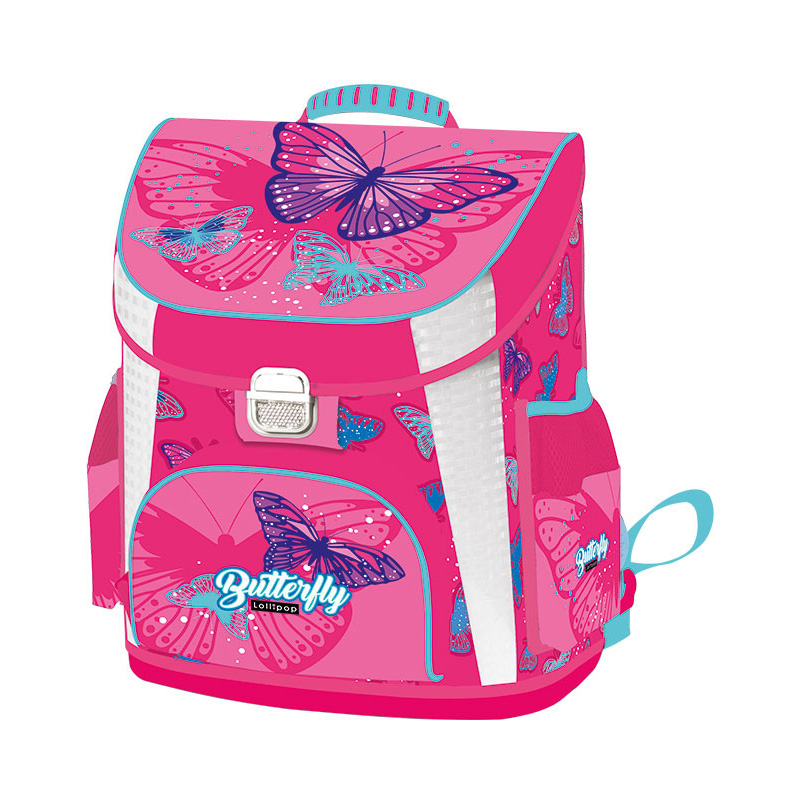 Lizzy Card prémium iskolatáska Lollipop Butterfly Pink